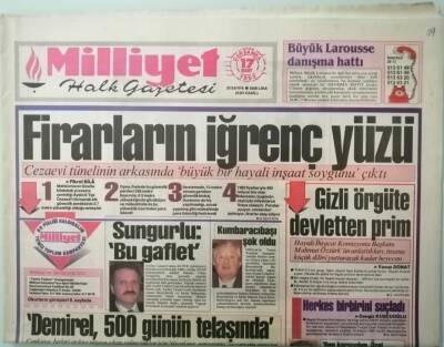 Milliyet Gazetesi 17 Mart 1993 Moskovadan Ankaraya Uyarı -GZ37320 - 1