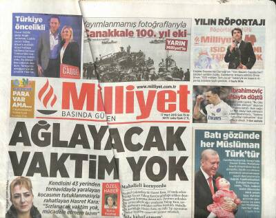 Milliyet Gazetesi 17 Mart 2015 - Whodan Kızamık Salgını Uyarısı - İbrahimoviç Ofsayta Düştü GZ113352 - 1
