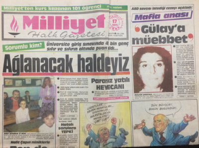 Milliyet Gazetesi 17 Mayıs 1986 - Ajdadan Boykot - GZ12719 - 1