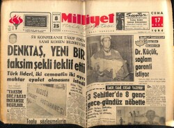 Milliyet Gazetesi 17 Ocak 1964 - Denktaş Yeni Bir Taksim Şekli Teklif Etti GZ58836 - 1