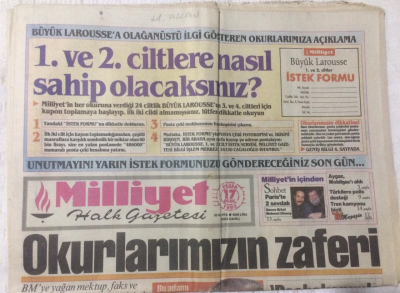 Milliyet Gazetesi 17 Ocak 1993 - Şampiyonluk Kartalın Pençesinde - GZ17014 - 1
