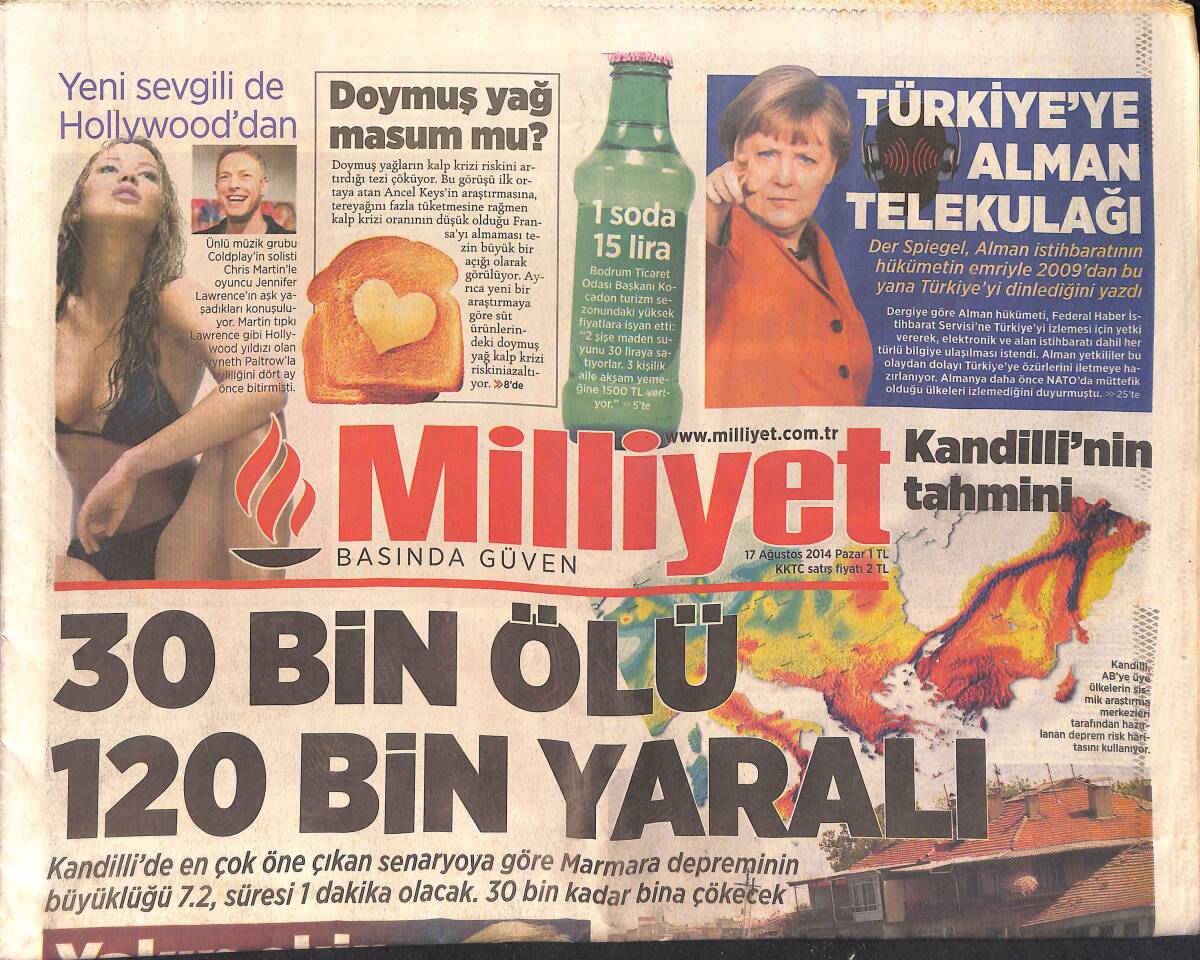 Milliyet Gazetesi 17 Ocak 2014 - Seba Barış Ödülü - Hacıbektaş'ta Kurultay Hazırlığı GZ154888 - 1