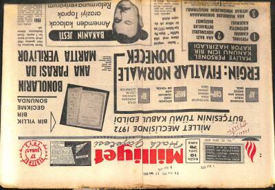 Milliyet Gazetesi 17 Şubat 1972 - Atina Amacımız Enosis Değil GZ103556 - 2