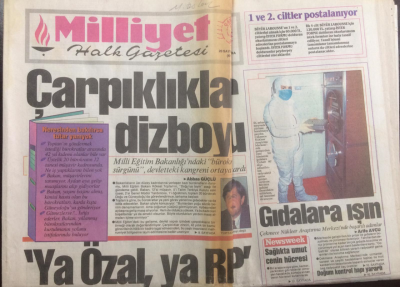 Milliyet Gazetesi 17 Şubat 1993 - Ya Özal Ya RP - GZ12700 - 2
