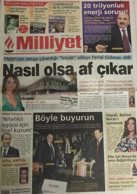 Milliyet Gazetesi 17 Şubat 2005- TMSFnin Satışa Çıkardığı Kaçak Villayı Ferial Gülman Aldı GZ45375 - 1