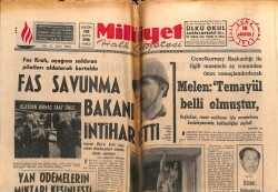 Milliyet Gazetesi 18 Ağustos 1972 - Fas Savunma Bakanı İntihar Etti GZ59844 - 1
