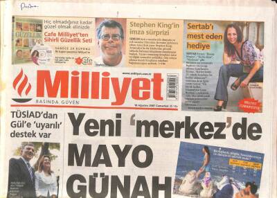 Milliyet Gazetesi 18 Ağustos 2007 - FED, Piyasaların İmdadına Yetişti - Su Kurur Yönetim Uyur GZ95444 - 1