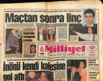 Milliyet Gazetesi 18 Aralık 1991 - Nazım Hikmet Ders Kitaplarında Yer Olacak GZ89120 - 1