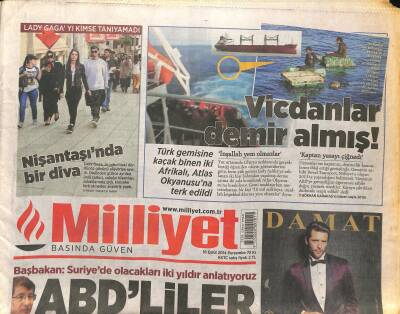 Milliyet Gazetesi 18 Eylül 2014 - New York Timesa Çok Sert Tepki - Lady Gagayı Kimse Tanıyamadı GZ124725 - 1