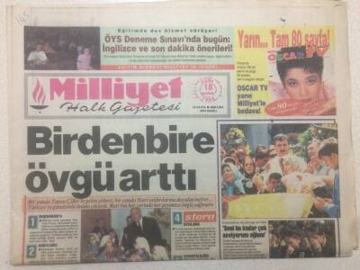 Milliyet Gazetesi 18 Haziran 1993 - Naimin Tahtı Halilin GZ51534 - 1