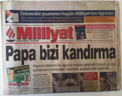 Milliyet Gazetesi 18 Haziran 2000 - Papa Bizi Kandırma ... GZ28017 - 1