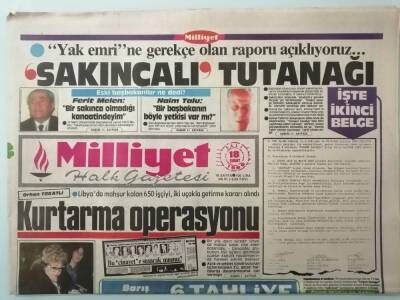 Milliyet Gazetesi 18 Mart 1986 Libyada Mahsur Kalan 650 İşçiyi Kurtarma Operasyonu -GZ14686 - 1