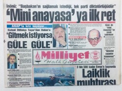 Milliyet Gazetesi - 18 Mart 1989 - Mini Anayasaya İlk Ret GZ46014 - 1