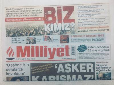 Milliyet Gazetesi - 18 Mart 2007 - Abdullah Gülden Önemli ÇıkışAsker Karışmaz GZ46556 - 1