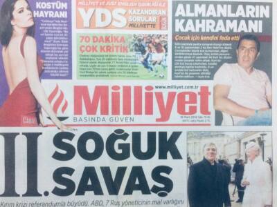 Milliyet Gazetesi 18 Mart 2014 - 2.Soğuk Savaş GZ43019 - 1