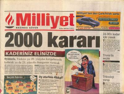 Milliyet Gazetesi 18 Nisan 1999 - İşte Savaştaki Belgrad , Bomba Yağan Kente Giren Rus Gazeteci , İzlenimlerini Milliyete Yazdı GZ96710 - 1