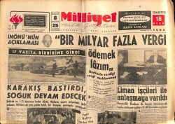 Milliyet Gazetesi 18 Ocak 1964 - Rumlar Türklere Ait İnşaat Dairesini Bastı GZ58835 - 1