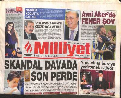 Milliyet Gazetesi 18 Şubat 2013 - Skandal Dava da Son Perde GZ104963 - 1