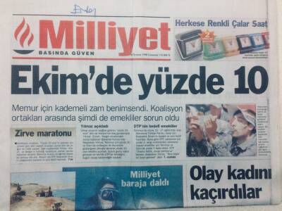 Milliyet Gazetesi 18 Temmuz 1998 - Devlerin Vedası GZ46982 - 1