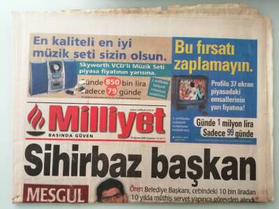 Milliyet Gazetesi 19 Ağustos 2000 Tarih Değiştiren Kararname -GZ14639 - 1