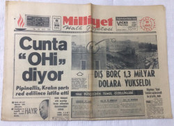 Milliyet Gazetesi 19 Aralık 1967 - Cunta Ohi Diyor - GZ15904 - 1