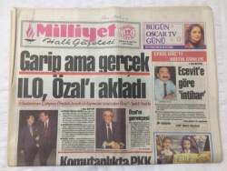 Milliyet Gazetesi 19 Aralık 1992 - Garip Ama Gerçek ILO Özalı Akladı - GZ15736 - 1
