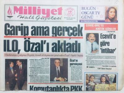 Milliyet Gazetesi 19 Aralık 1992 - Garip Ama Gerçek,İLO Özalı Akladı GZ42865 - 1