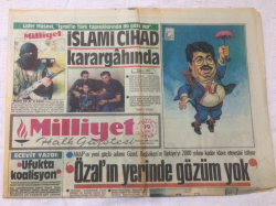 Milliyet Gazetesi 19 Ekim 1986 - Özalın Yerinde Gözüm Yok - GZ15688 - 2