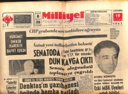 Milliyet Gazetesi 19 Eylül 1962 - İnönü Yeni Tedbirlerden Bahsetti GZ103543 - 2