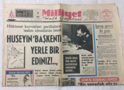 Milliyet Gazetesi 19 Eylül 1970 - Hükumet Kuvvetleri Gerillaların Teslim Olmalarını İstedi - GZ15865 - 2
