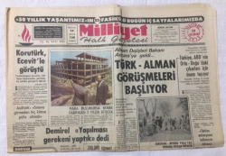 Milliyet Gazetesi 19 Haziran 1975 - Türk-Alman Görüşmeleri Başlıyor - GZ15809 - 2
