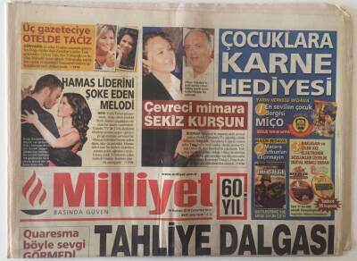 Milliyet Gazetesi 19 Haziran 2010 - Tahliye Dalgası Balyozdan Tutuklu Sanıkları Yargıtay Kararıyla Bırakıldı GZ22608 - 1