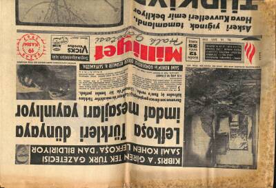 Milliyet Gazetesi 19 Kasım 1967 - Hava Kuvvetleri Emir Bekliyor,Türkiye Savaşa Hazır GZ58806 - 1