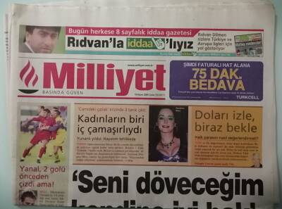 Milliyet Gazetesi 19 Kasım 2004 Başkan Kızılaya Giremedi - Mecliste Yine Tablo Krizi - GZ37770 - 1