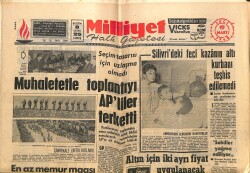 Milliyet Gazetesi 19 Mart 1968 - Türkan Şoray Rüçhan Adlı'yı Terk Etti - Öğretmenlerin Komünistlikle Suçlanması Olaylara Yol Açtı GZ140244 - 1