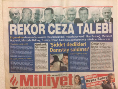 Milliyet Gazetesi 19 Mart 2013 - Rekor Ceza Talebi GZ29039 - 1