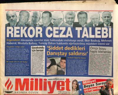 Milliyet Gazetesi 19 Mart 2013 - Torun Denktaştan İntihar Girişimi - Çanakkale Bir Irkın Zaferi Değildir GZ125592 - 1