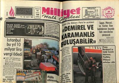 Milliyet Gazetesi 19 Nisan 1975 - Kamboçyada Yeni Rejim Kan Dökmeyecek GZ56750 - 1
