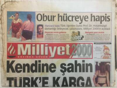 Milliyet Gazetesi 19 Nisan 2000 - İngilizler Kendine Şahin Türke Karga GZ32962 - 1