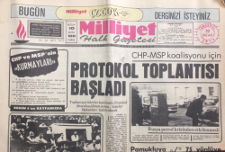 Milliyet Gazetesi 19 Ocak 1974 - CHP Ve MSPnin Kurmayları - GZ12681 - 2