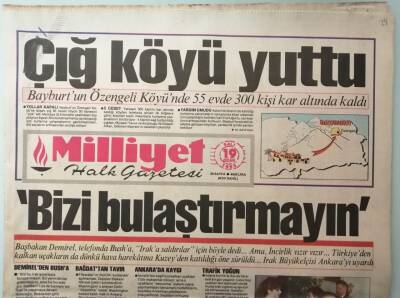 Milliyet Gazetesi 19 Ocak 1993 Özal Tartışmayın Çalışın -Yine Bomba Yağdı -GZ33246 - 1