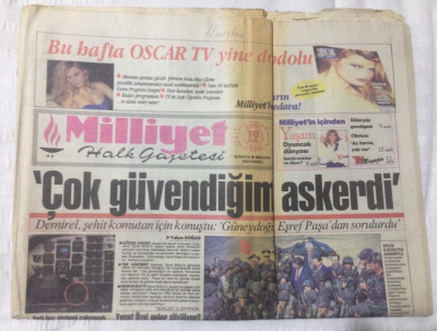 Milliyet Gazetesi 19 Şubat 1993 - Demirel Şehit Komutan İçin KonuştuGüneydoğu Eşref Paşadan Sorulurdu - GZ15982 - 1
