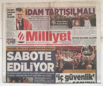 Milliyet Gazetesi 19 Şubat 2015 - Dalana Yakalama Kararı Kalktı GZ7575 - 1