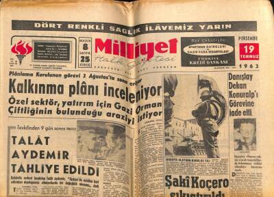 Milliyet Gazetesi 19 Temmuz 1962 - Peruda Dün Ordu İdareyi Ele Aldı GZ58879 - 1