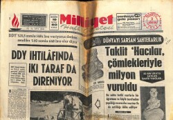 Milliyet Gazetesi 2 Ağustos 1971 - Yeni 50 Liralıklar Bugün Çıktı. DP Kars Belediye Seçimini Kazandı GZ58906 - 1