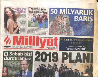 Milliyet Gazetesi 2 Ağustos 2013 - Azra Akın Sette Sakatlandı GZ104446 - 1