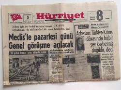 Milliyet Gazetesi 2 Ekim 1963 - İnönü ,Ankara Orta - Doğu Teknik Üniversitesinin Yeni Binasını Açtı GZ6451 - 4
