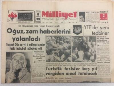 Milliyet Gazetesi 2 Eylül 1963 - Amerikada Zenci Beyaz Savaşı GZ52368 - 1