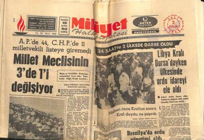 Milliyet Gazetesi 2 Eylül 1969 - Brezilyada Ordu Yönetimi Aldı GZ59771 - 1