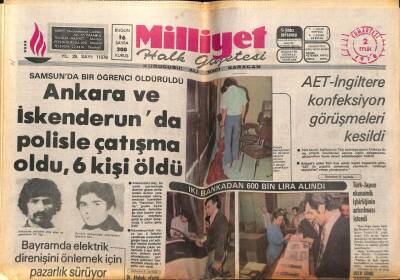 Milliyet Gazetesi 2 Eylül 1978 - Deniz Küstü Yazan Yaşar Kemal , Resimleyen Abidin Dino GZ77320 - 1